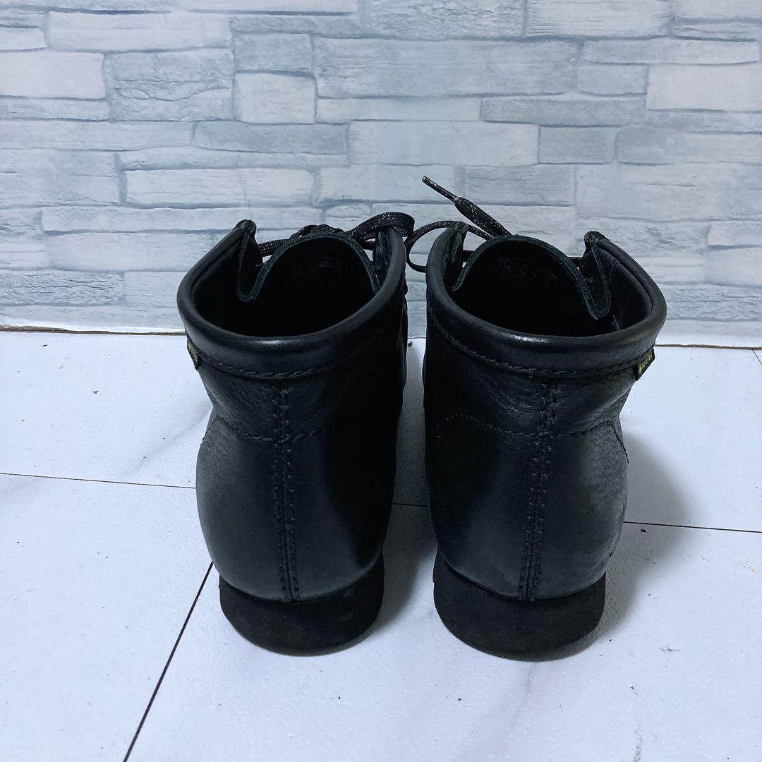 美品 クラークス ワラビーブーツ 26.5 ゴアテックス 本革 ビブラム 黒