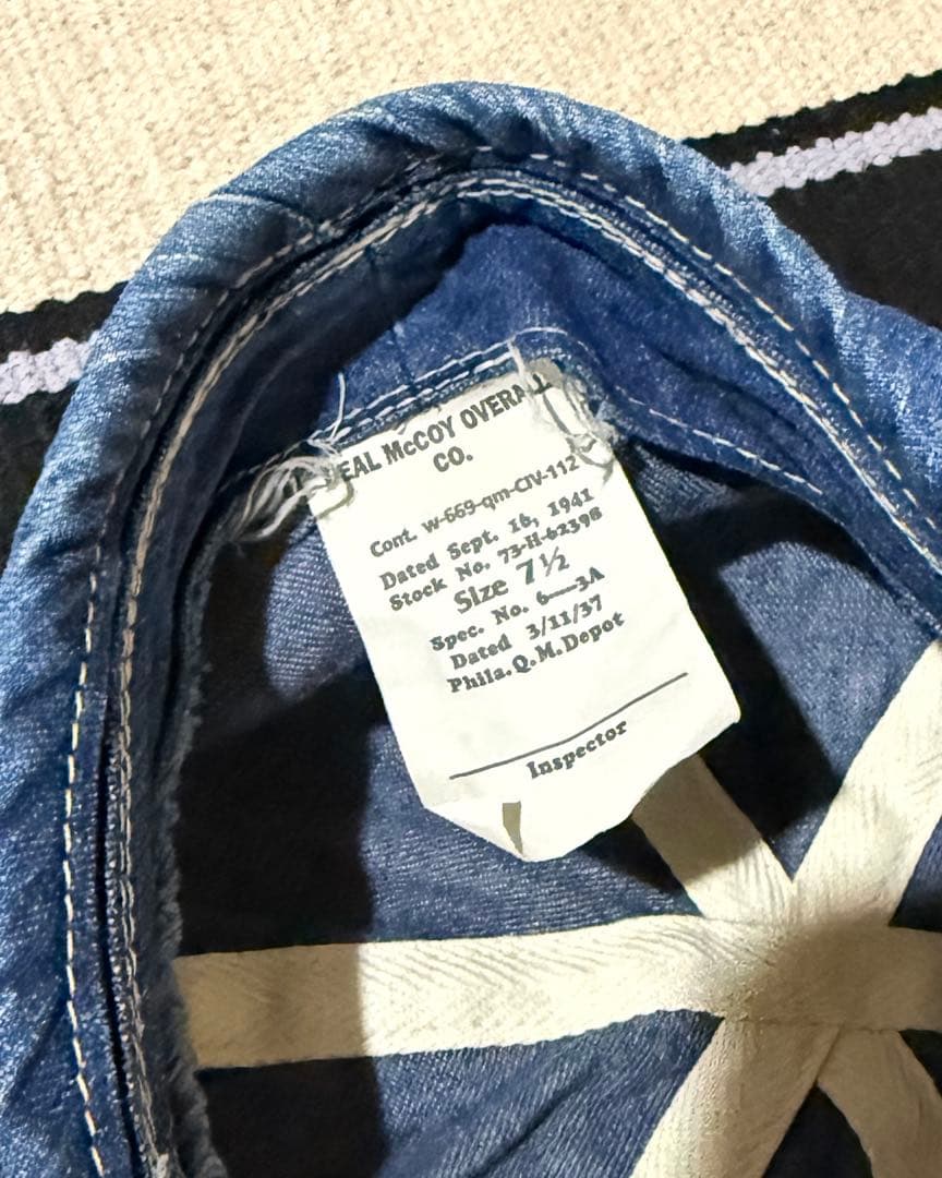 リアルマッコイズ ステンシルUS ARMYCAP　フリーホイーラーズウエアハウス