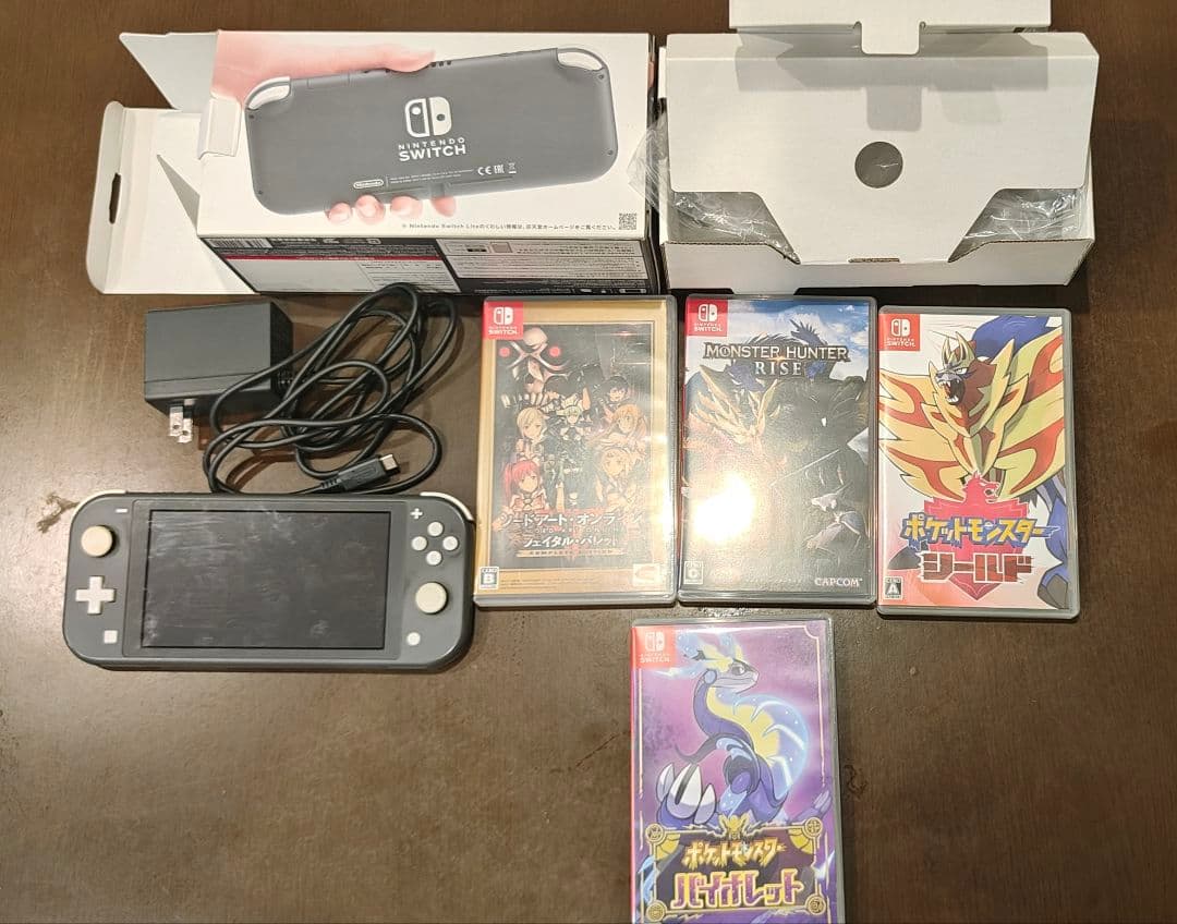Nintendo Switch Lite グレー 本体 + ゲーム4本