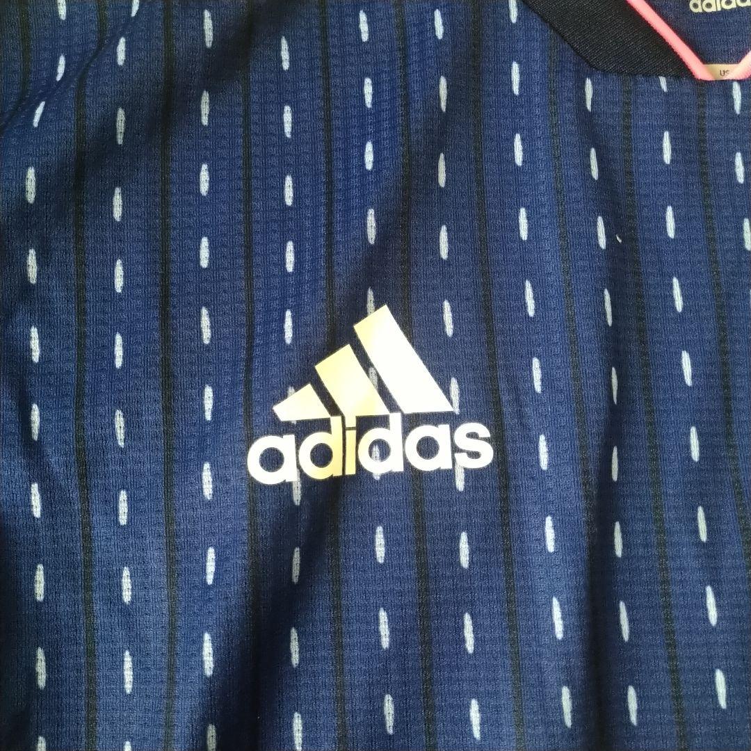 adidas なでしこジャパン 日本代表 サッカーシャツ 14 紺 M