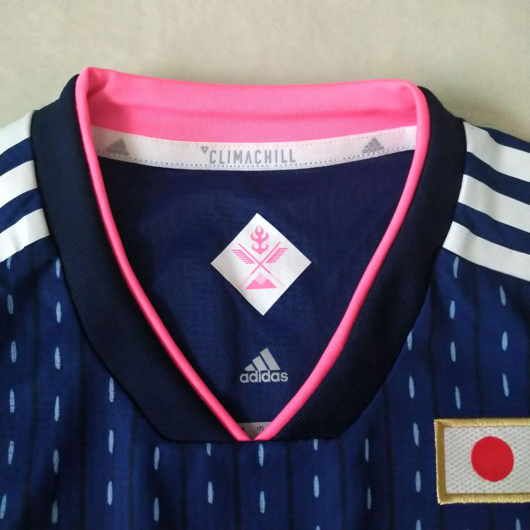 adidas なでしこジャパン 日本代表 サッカーシャツ 14 紺 M