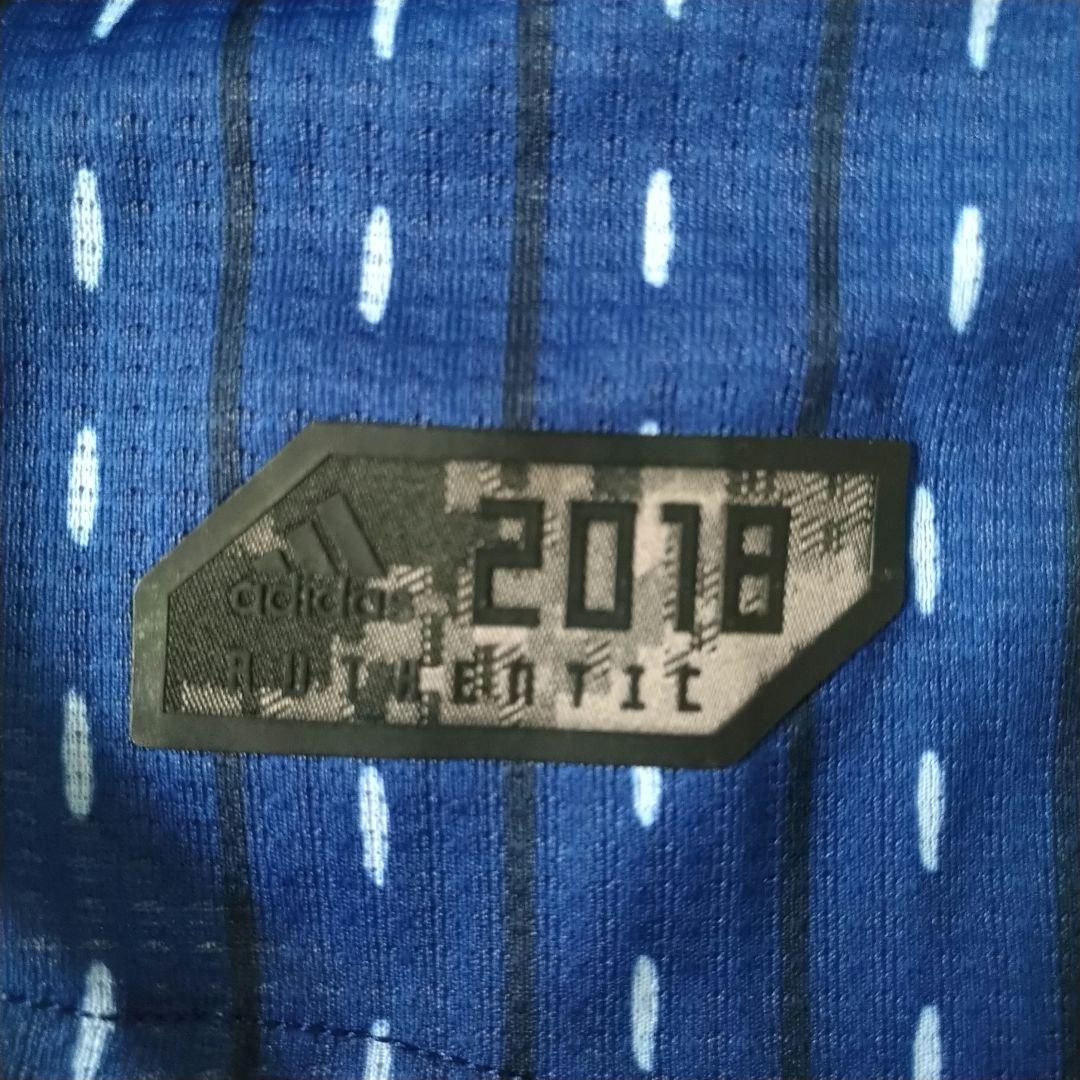 adidas なでしこジャパン 日本代表 サッカーシャツ 14 紺 M