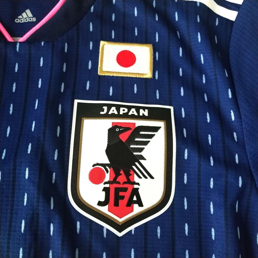 adidas なでしこジャパン 日本代表 サッカーシャツ 14 紺 M
