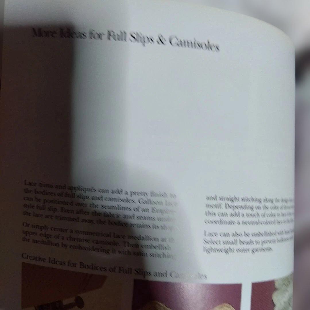 Sewing Lingerie 縫製ガイド　ソーイング　手作りランジェリー