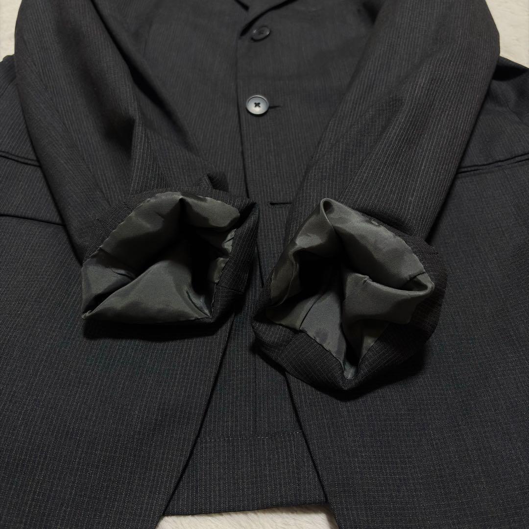 abx セットアップ スーツ スリーピース チェック グレー 上下 XL 大きい