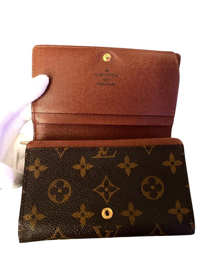LOUIS VUITTONモノグラム ポルトフォイユ トレゾール L字ファスナー