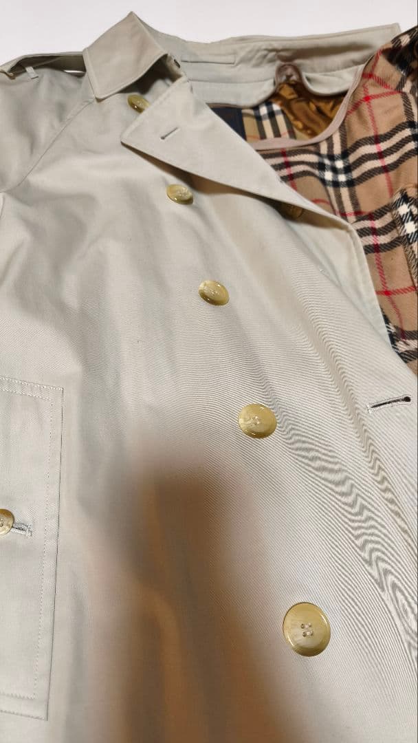 バーバリー　トレンチコート　ロングコート　ライナー付　ノバチェック