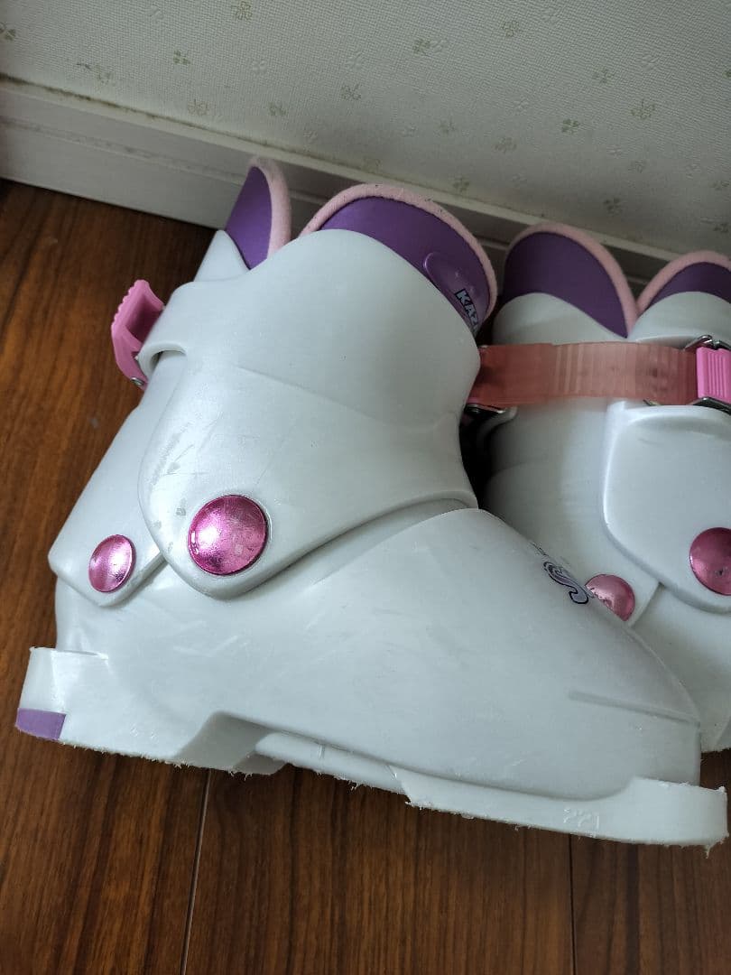 KAZAMA スキー セット ケース付き 板96cm ブーツ17〜18cm