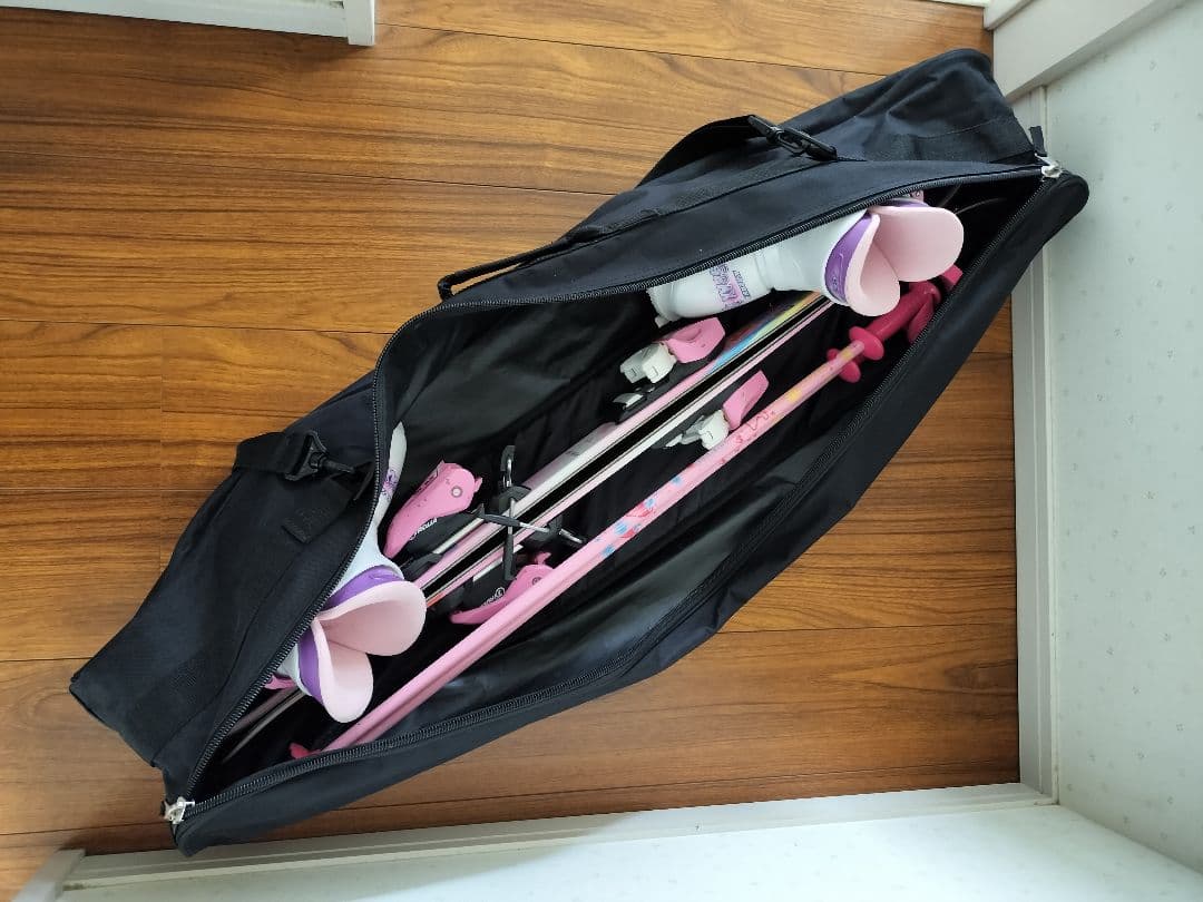 KAZAMA スキー セット ケース付き 板96cm ブーツ17〜18cm