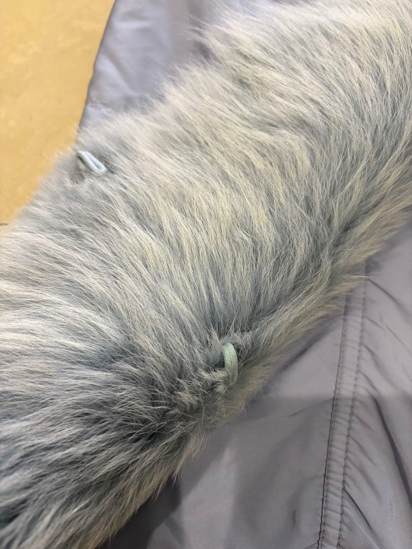 ERMANNO SCERVINOフェイクファー襟&ソフトスウェード&ナイロンジレ