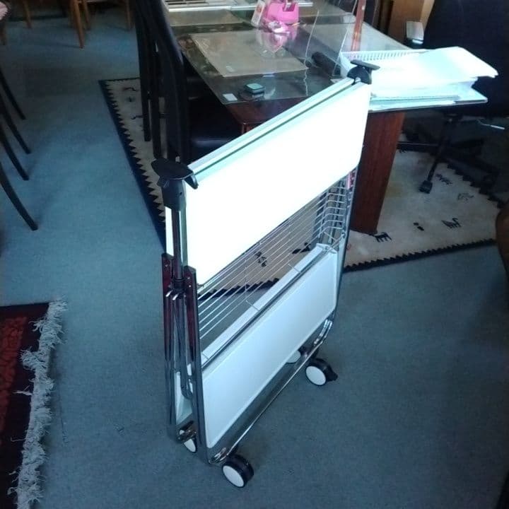 ホワイト キッチンワゴン キャスター付き ホールディングトローリー　ダルトン風