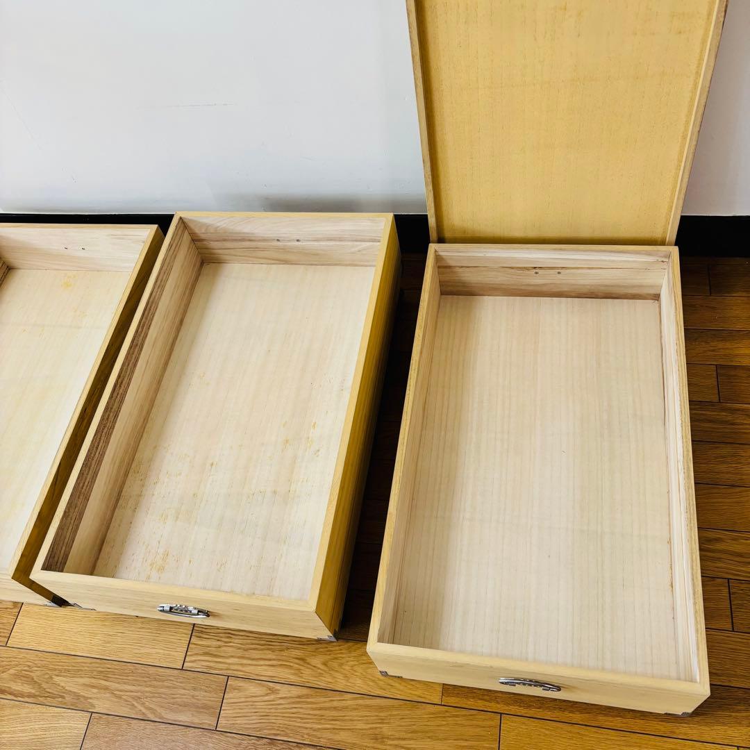 総桐 収納ケース 3段 キャスター付き 押入れ収納