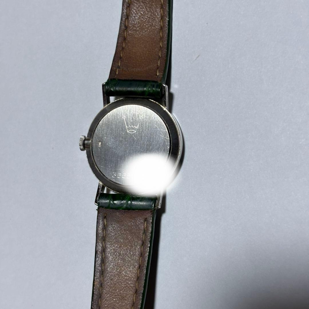 ロレックス レディース　手巻き　チェリーニ　750無垢ケース　社外革ベルト