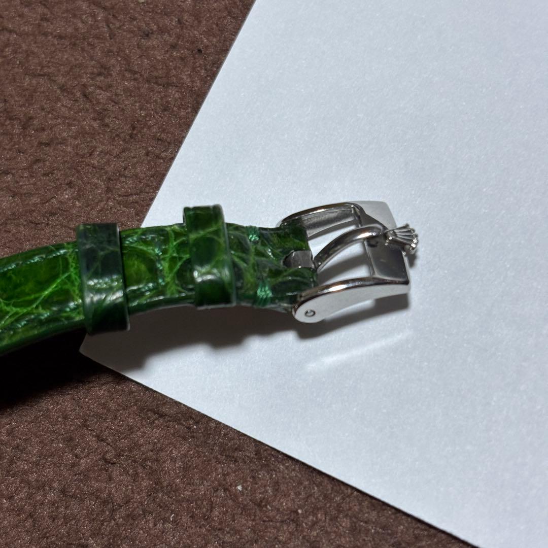 ロレックス レディース　手巻き　チェリーニ　750無垢ケース　社外革ベルト