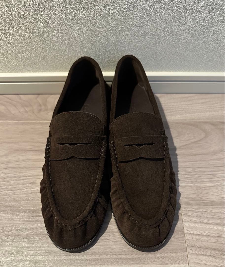 新品未未使用❣️ LE TALON レザーソフトギャザーローファー