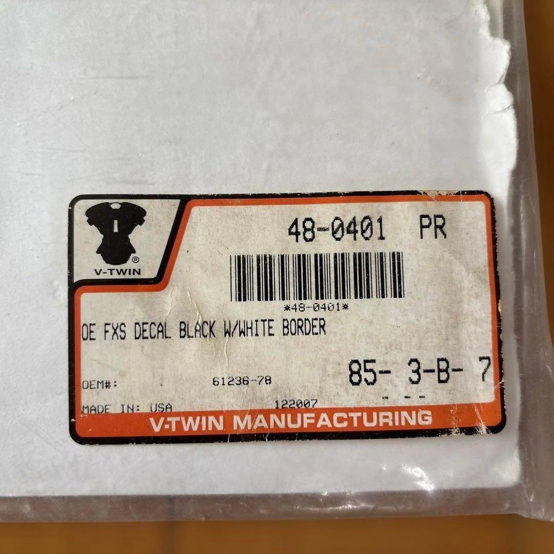 ハーレー　FX ローライダー　純正デカール　タンク　ビンテージ　デッドストック