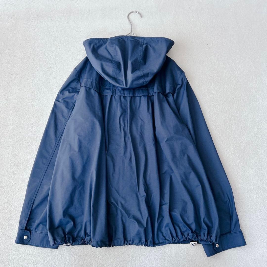 近年✨ レリアン　レースフード付きジップジャケット　パーカー　ネイビー　XL相当