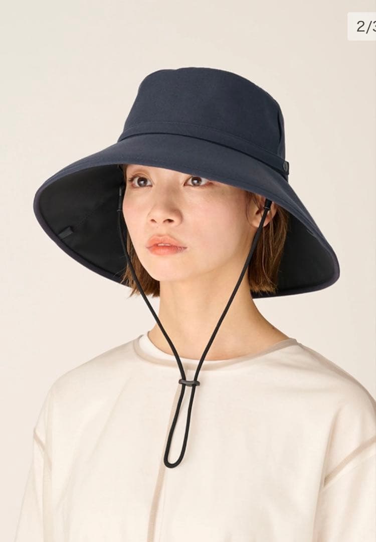 サンバリア ウィンドハット ネイビー 紺 サンバリア100 Mサイズ