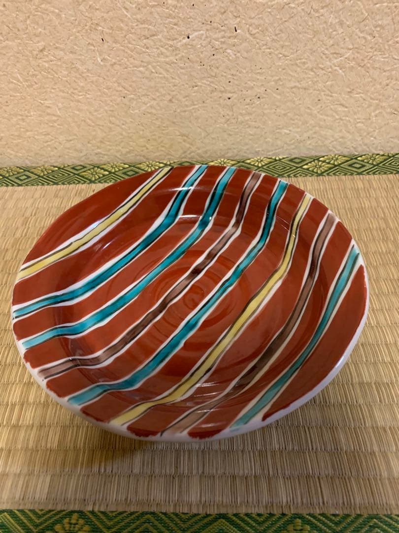 色絵間道文深盛皿揃　五客揃い 魯山人写し　没後50周年記念特別企画限定品　九谷焼