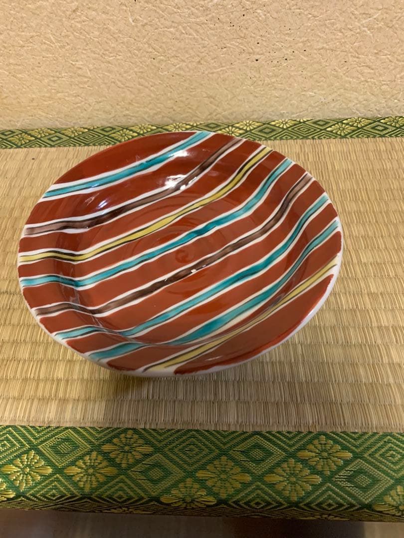 色絵間道文深盛皿揃　五客揃い 魯山人写し　没後50周年記念特別企画限定品　九谷焼