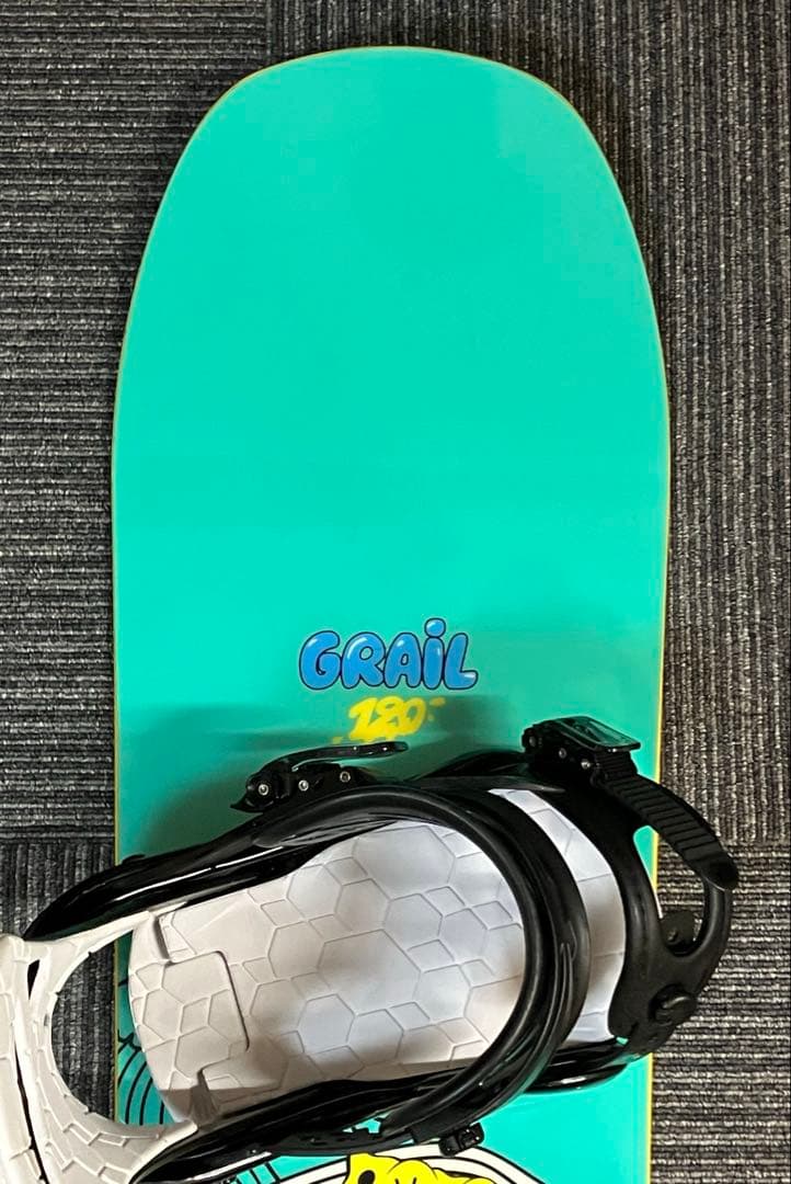 【SALOMON】 &【BURTON】　キッズ　スノーボードSET スポンジボブ