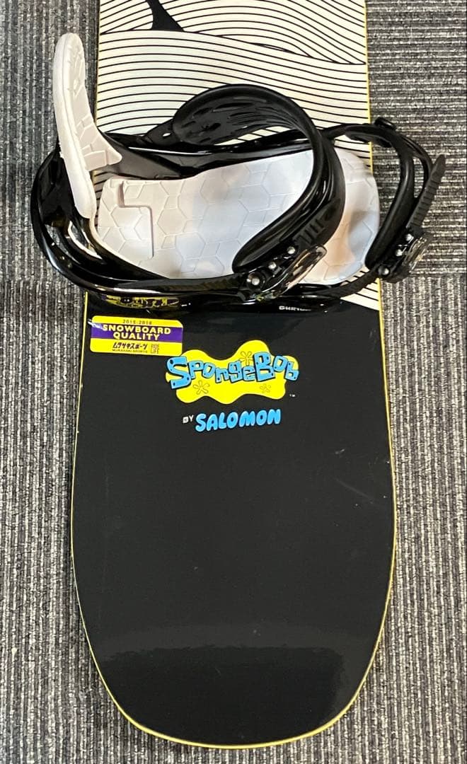 【SALOMON】 &【BURTON】　キッズ　スノーボードSET スポンジボブ