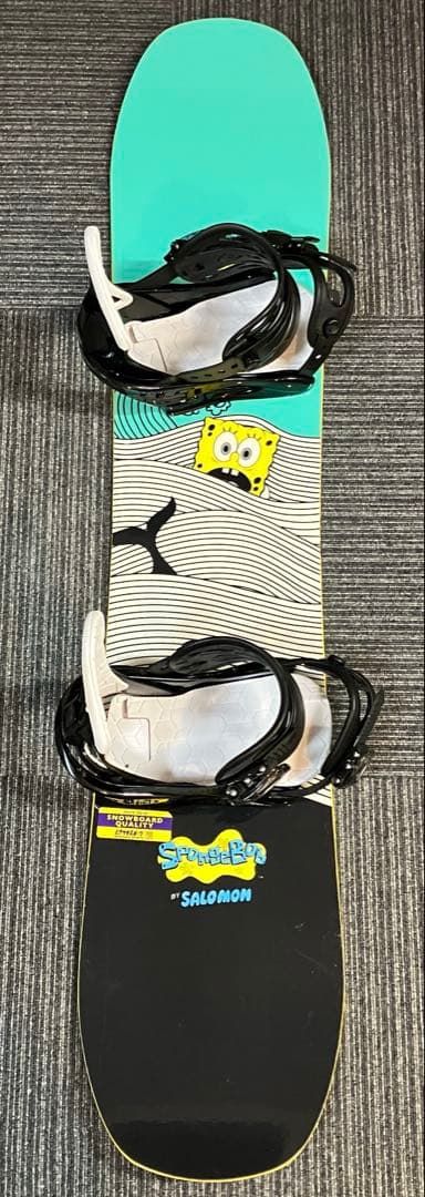 【SALOMON】 &【BURTON】　キッズ　スノーボードSET スポンジボブ