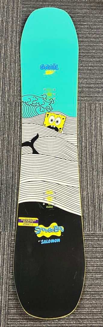 【SALOMON】 &【BURTON】　キッズ　スノーボードSET スポンジボブ