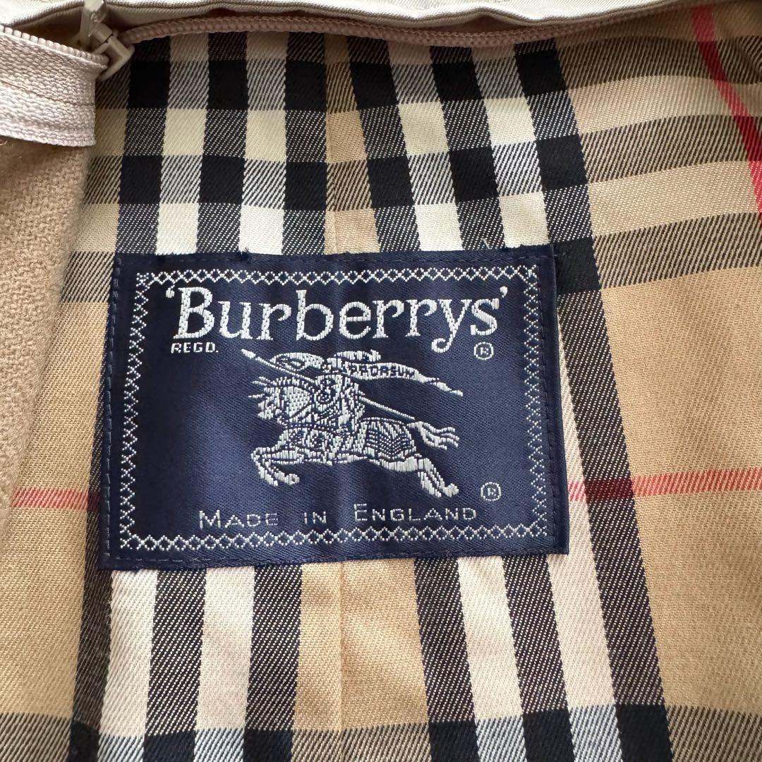バーバリーズ　トレンチコート　ノバチェック　ライナー付　イングランド製　ベージュ