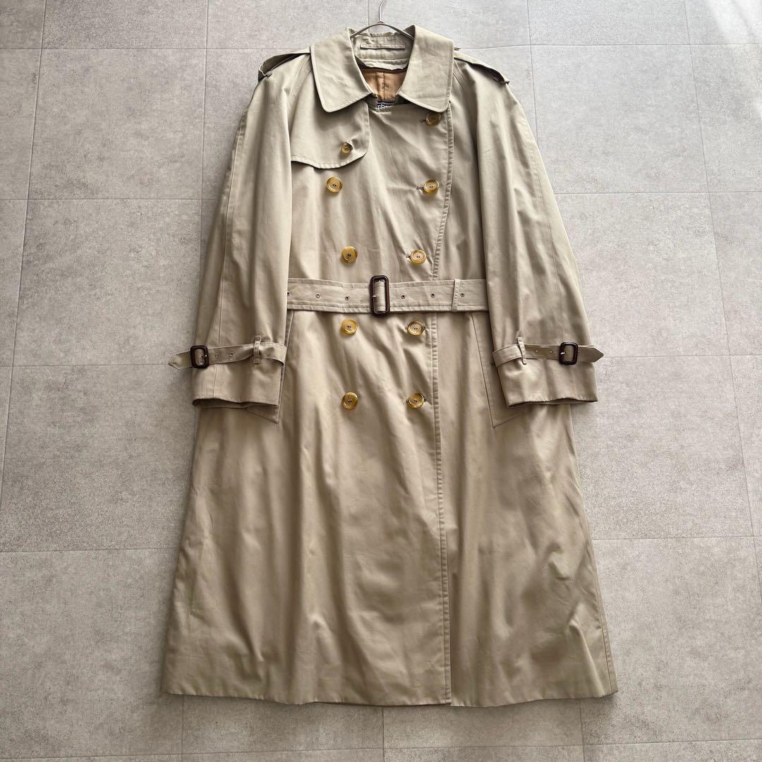 バーバリーズ　トレンチコート　ノバチェック　ライナー付　イングランド製　ベージュ