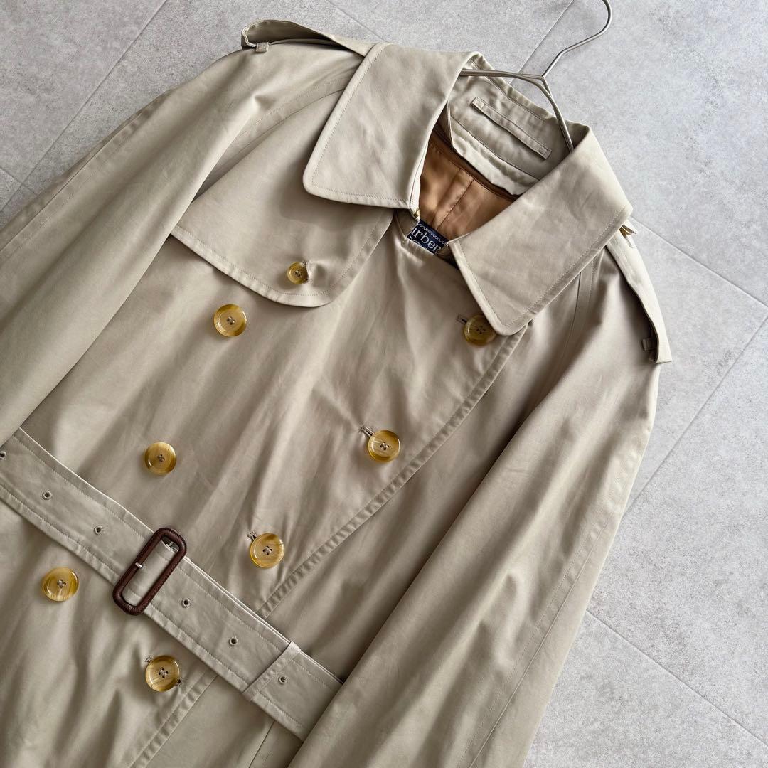 バーバリーズ　トレンチコート　ノバチェック　ライナー付　イングランド製　ベージュ