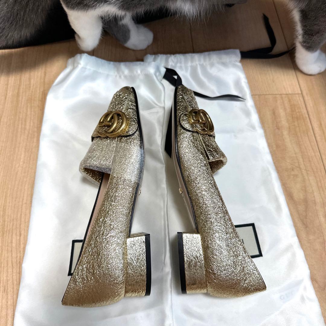 最終値下げ新品未使用 正規品GUCCI グッチ GG マーモント シューズ