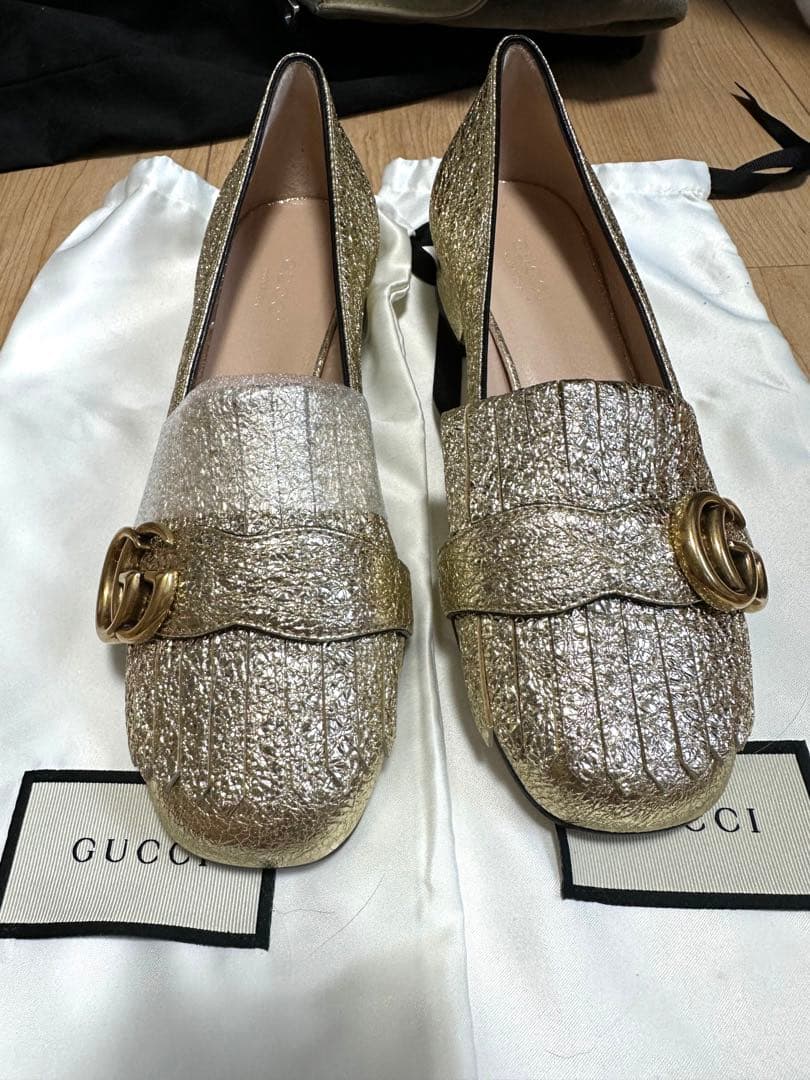 最終値下げ新品未使用 正規品GUCCI グッチ GG マーモント シューズ