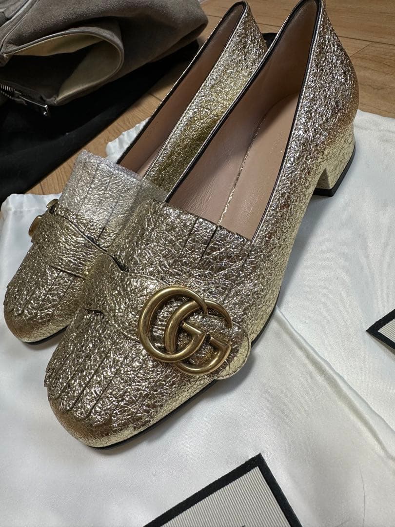 最終値下げ新品未使用 正規品GUCCI グッチ GG マーモント シューズ