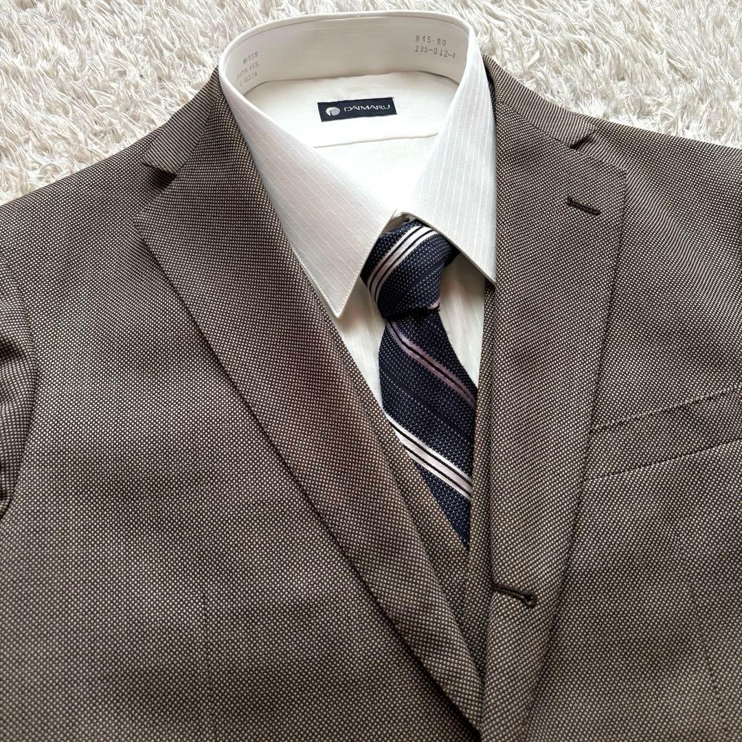 ★3ピース★ ORIHICA セット アップスーツ バーズアイ ストレッチ