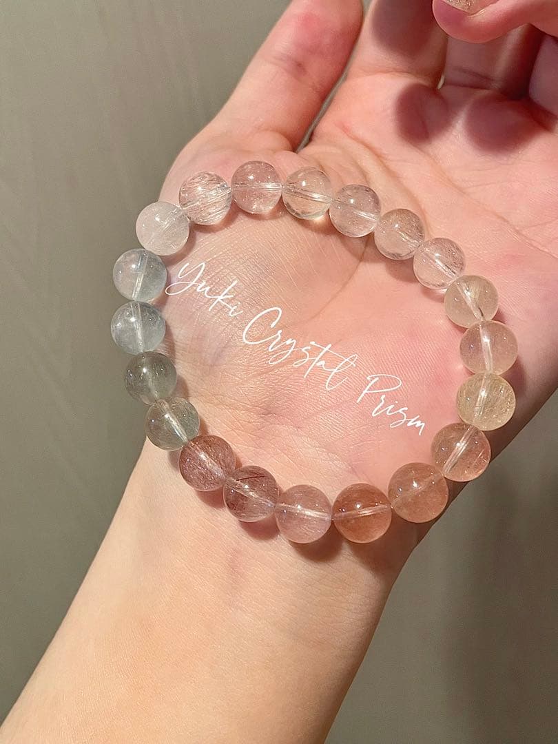 カラフルラビットヘアルチルクォーツ カラフルサゲニティッククォーツ