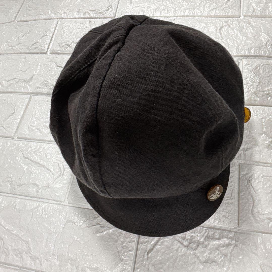 ヴィヴィアンウエストウッド リバーシブル キャスケット帽子 オーブボタン