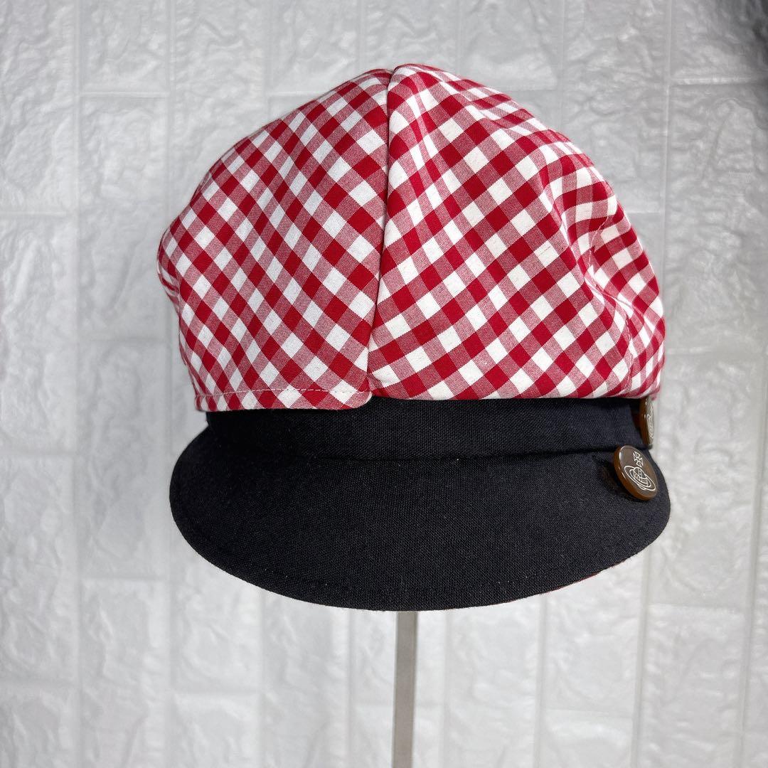 ヴィヴィアンウエストウッド リバーシブル キャスケット帽子 オーブボタン