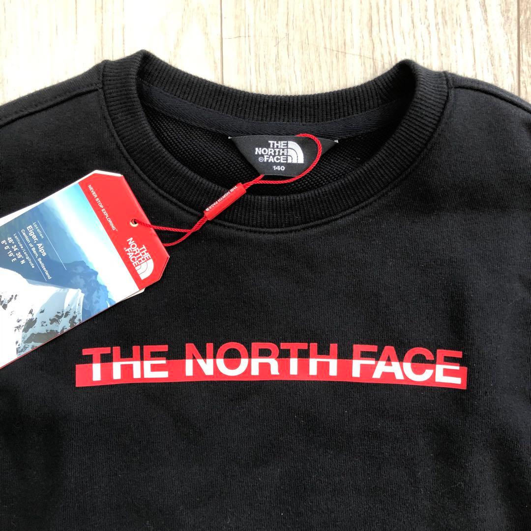 【新品レア】韓国　ノースフェイス ジュニア　スウェット　セットアップ　130