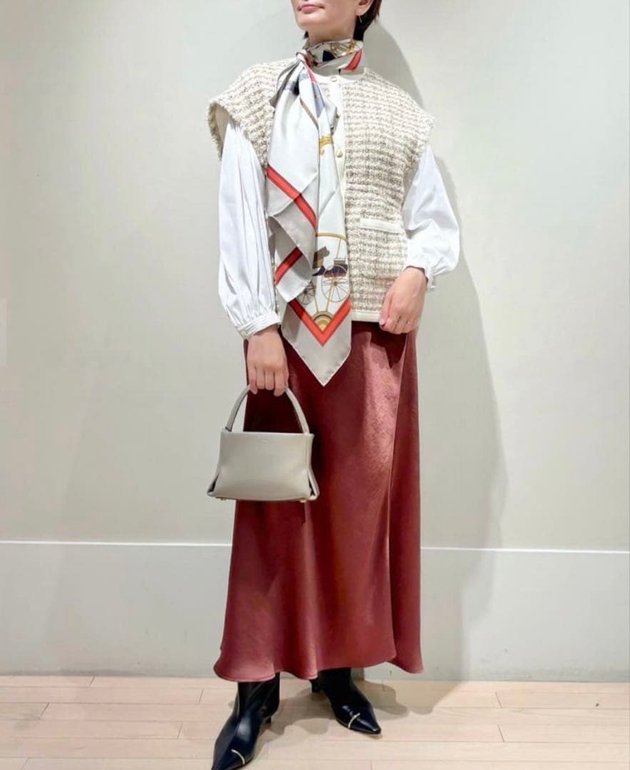 tomorrowland Ballsey ファンシーツィードニットジレ