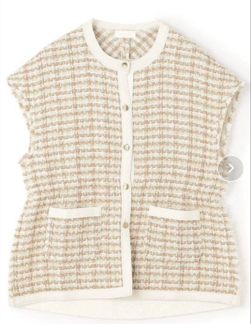 tomorrowland Ballsey ファンシーツィードニットジレ