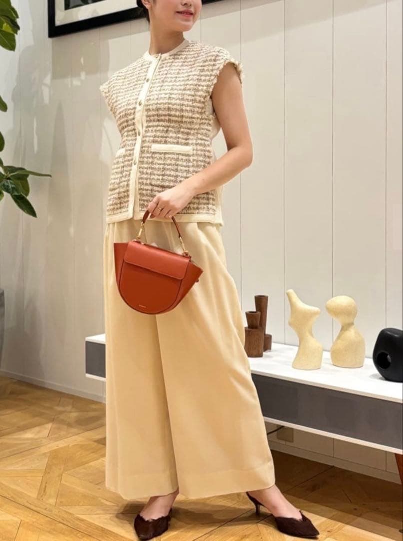 tomorrowland Ballsey ファンシーツィードニットジレ