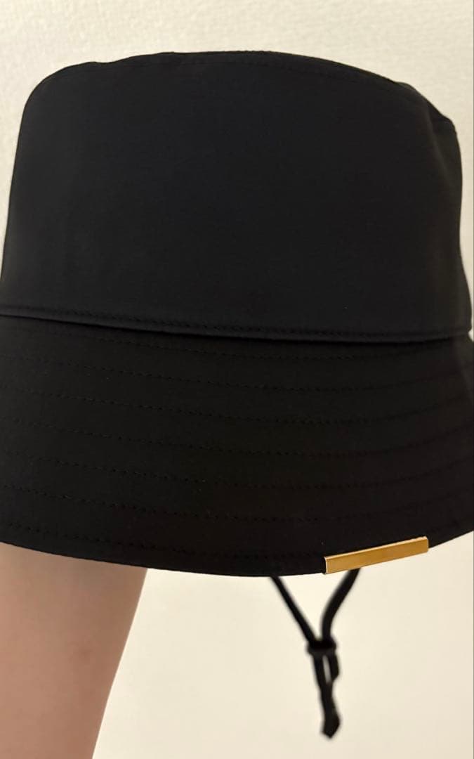 しーちゃん　バケハ　遮光　ブラック バケットハット　しいちゃん　黒