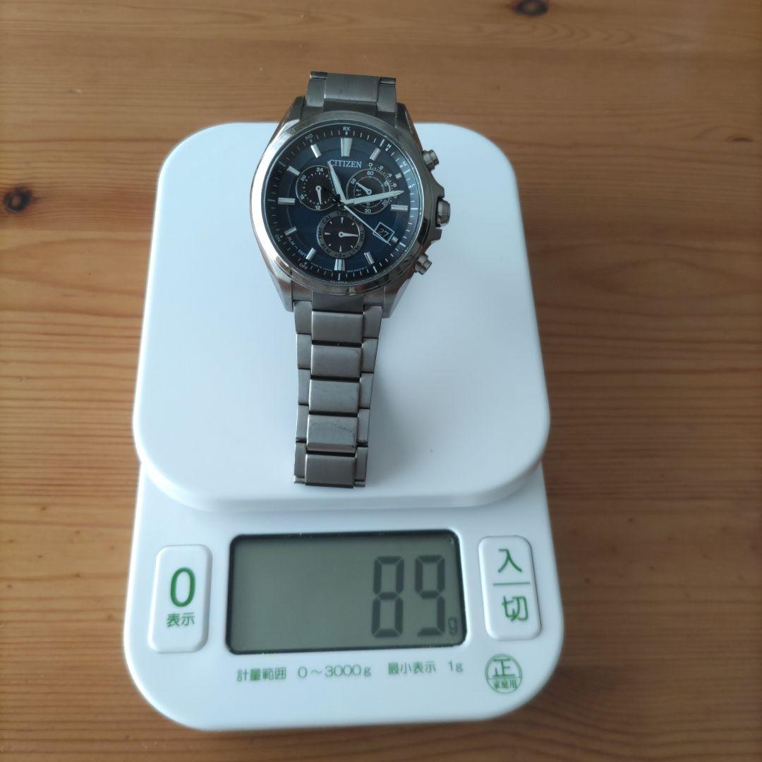 シチズン　アテッサ　AT3050-51L 電波時計　　青文字盤