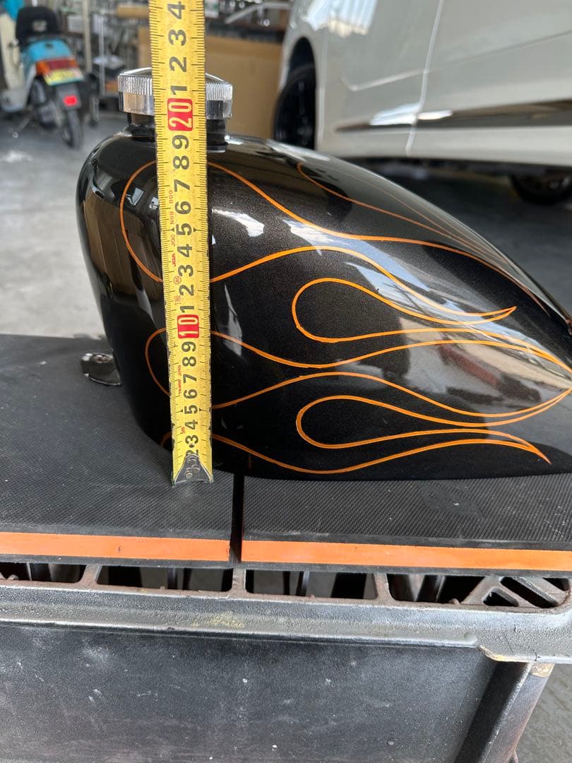 スポーツスタータンク 黒オレンジフレイム