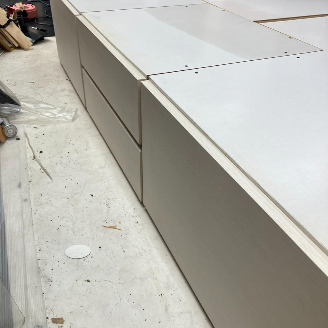 【福岡市限定】ニトリ NITORI 収納付き セミダブルベッド 配送組立無料♬