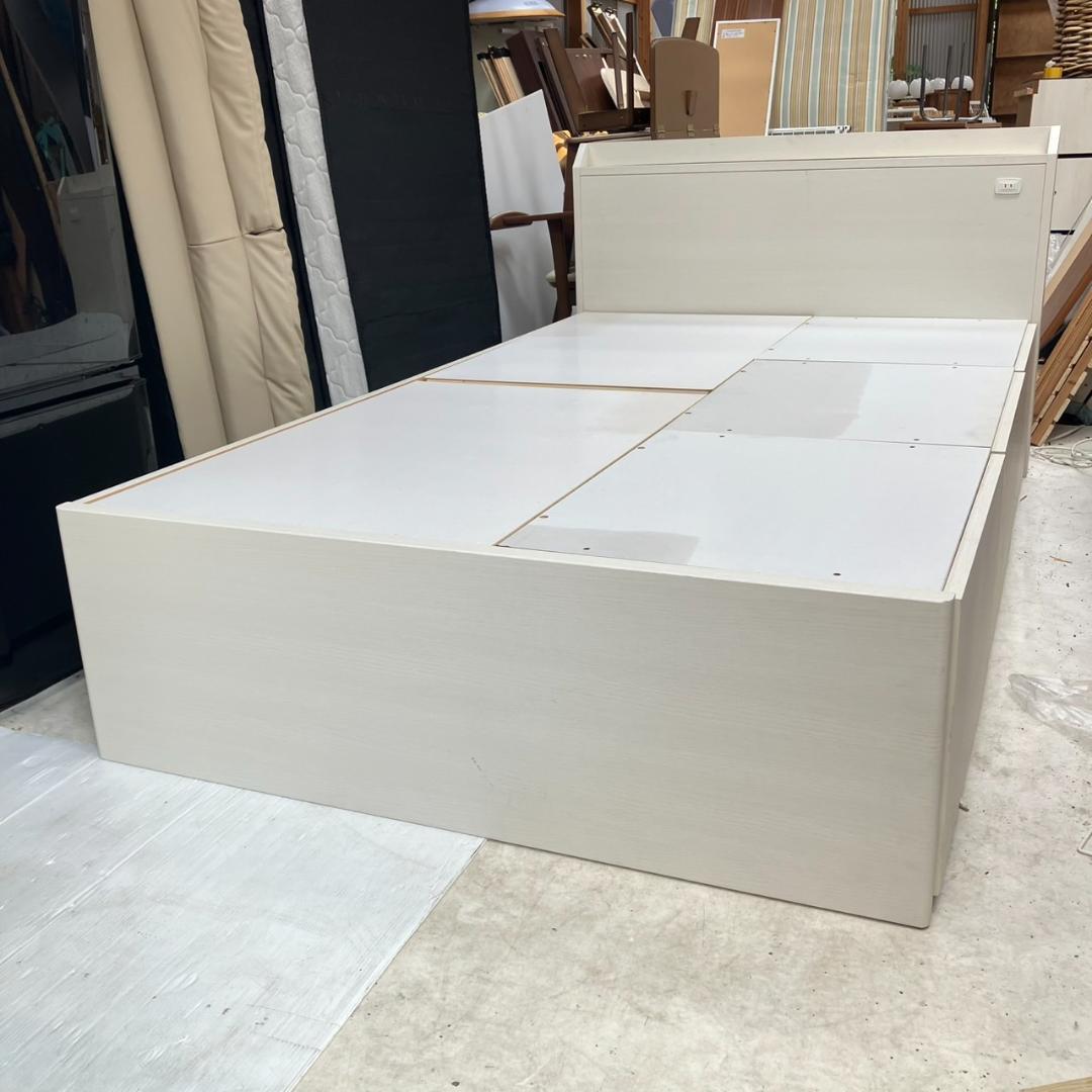 【福岡市限定】ニトリ NITORI 収納付き セミダブルベッド 配送組立無料♬