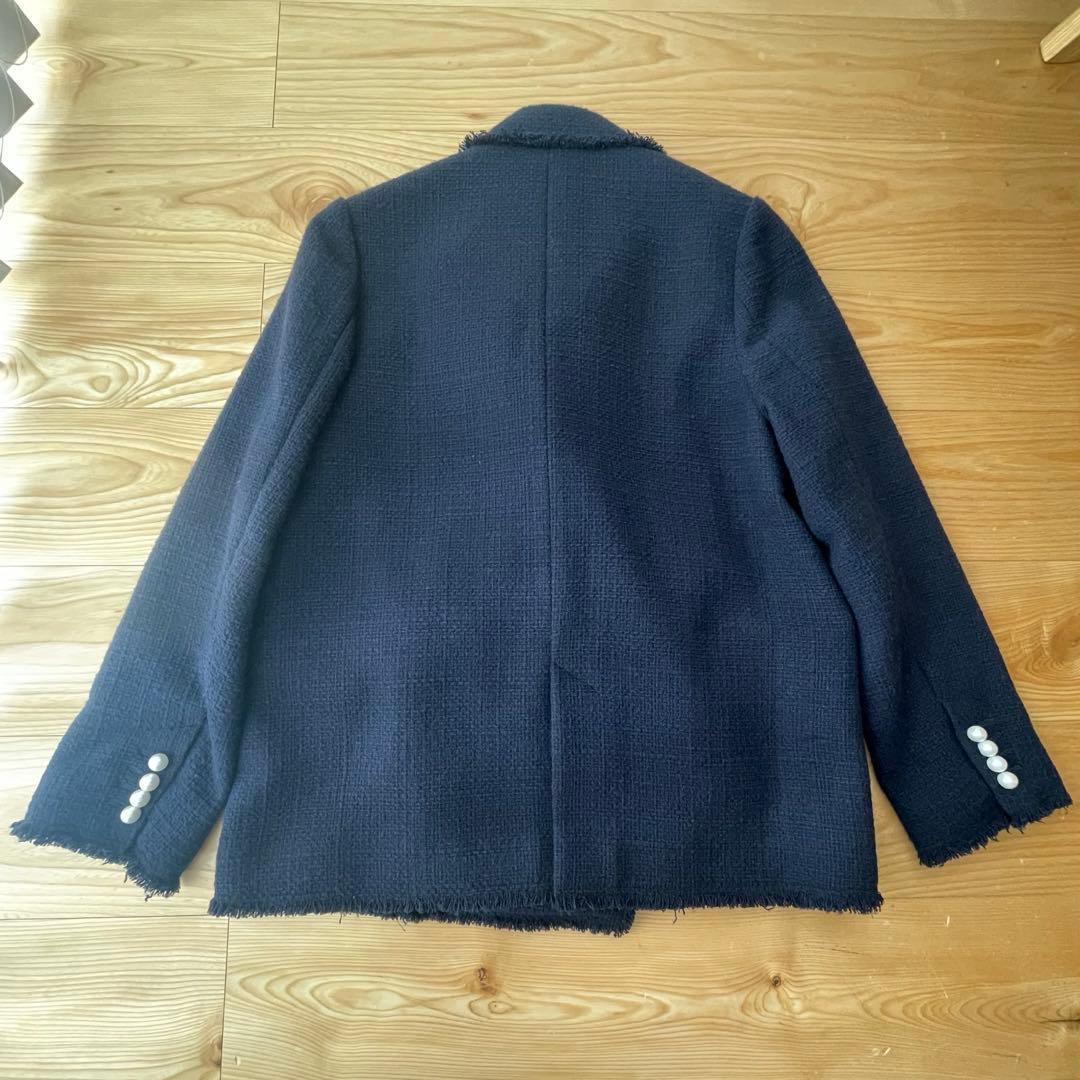 美品！スピックアンドスパン 完売 ファンシーツイードダブルブレストジャケット