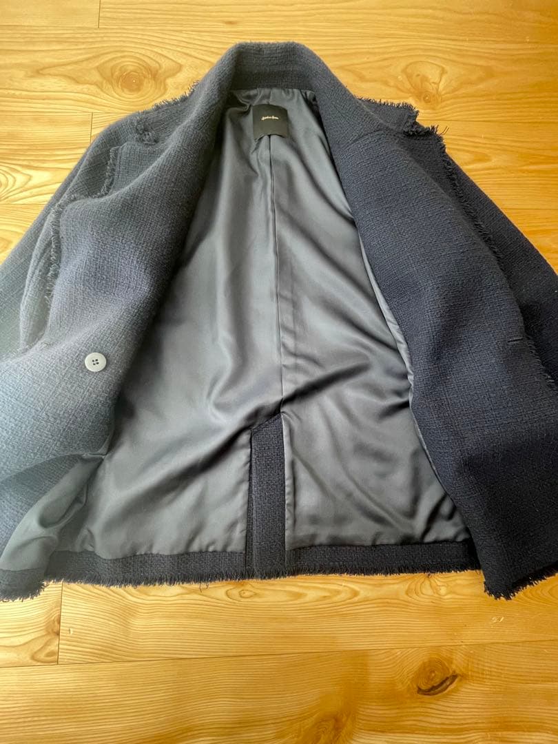 美品！スピックアンドスパン 完売 ファンシーツイードダブルブレストジャケット