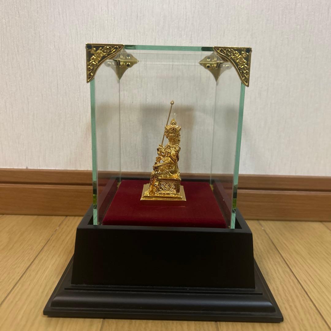 【本物】タイ寺院入手 プラフマー神像 金色｜金運・商売繁盛｜ケース付